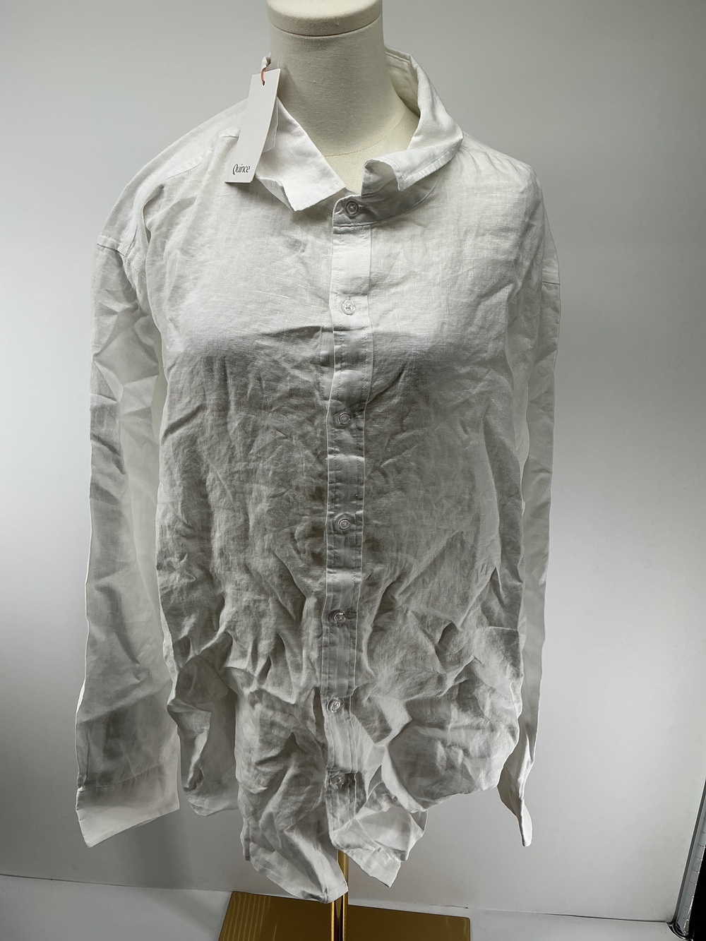100% European Linen Relaxed Long Sleeve Shirt